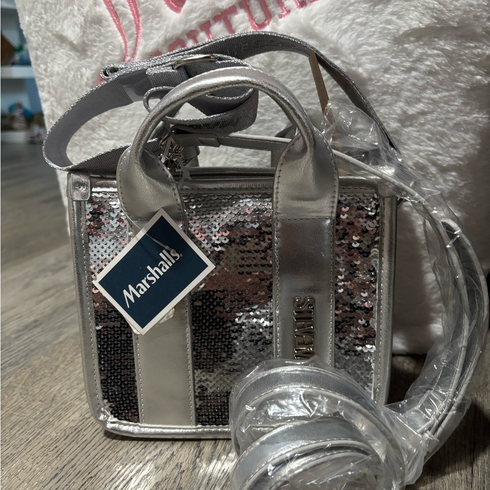 Steve Madden Silver Sequin Women's Bag